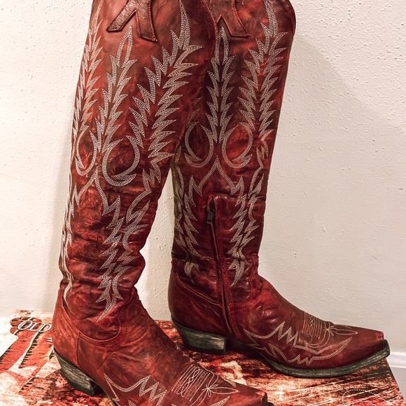 Old Gringo Women's Red Mayra Boots - Picture 3 of 9